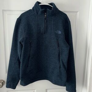 The North Face Men's Gordon Lyons 1/4-Zip Fleece Pullover Blue Size M